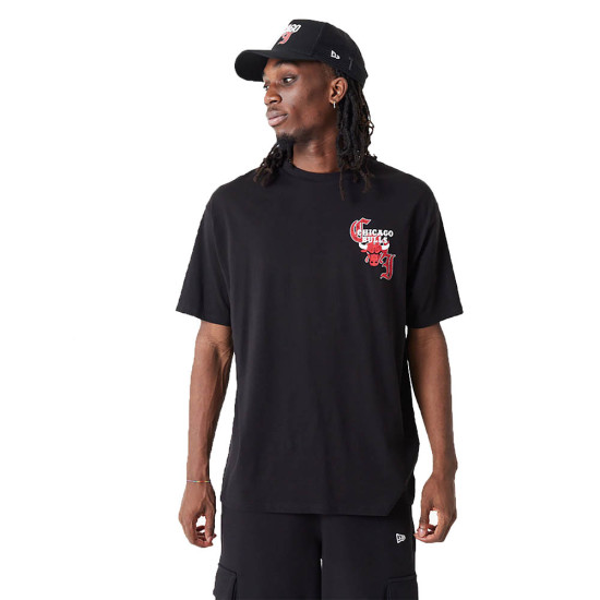 New Era Ανδρική κοντομάνικη μπλούζα Chicago Bulls Team Graphic Oversized T-Shirt